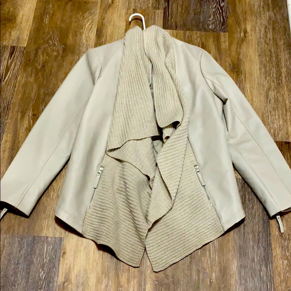 Faux Leather Tan Jacket